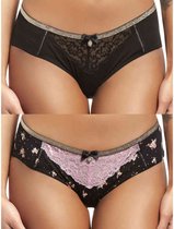 Vive Maria Slip set -L- Glamourous Flower Zwart