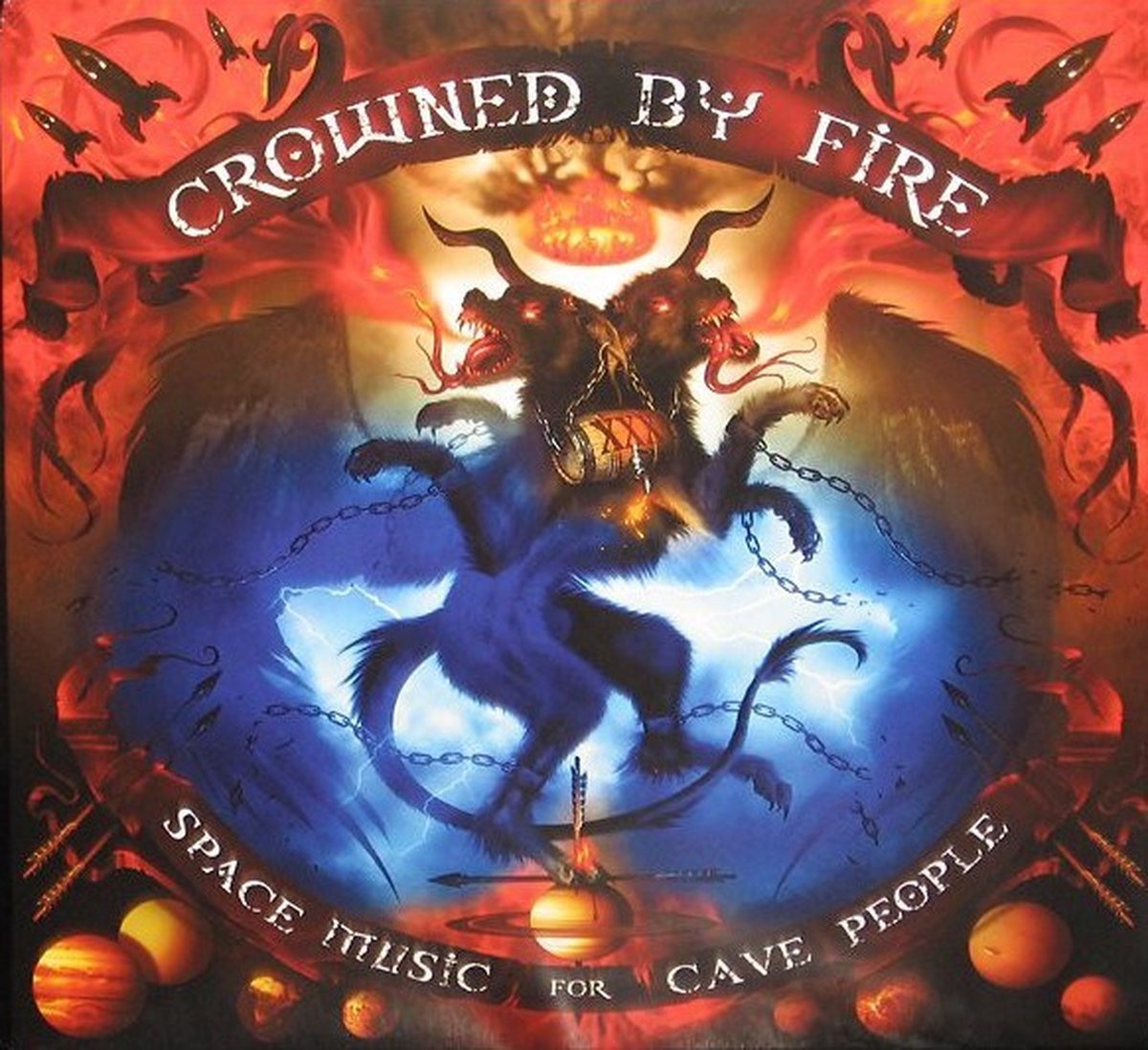 Crowned By Fire - Space Music For Cave People (LP) (Limited Deluxe Edition)