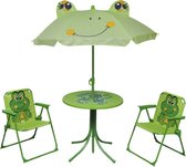 Decoways - 3-delige Bistroset voor kinderen met parasol groen