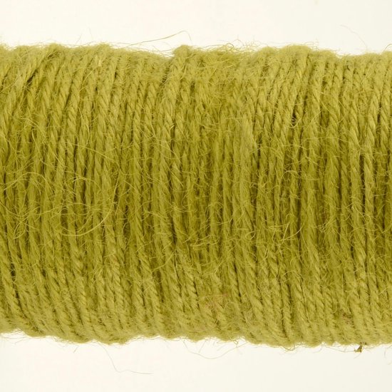 G2PLUS 100 m natuurlijk jute koord, groen jute koord, tuinkoord, 3 mm