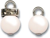 Jenni Bowlin pearl and rhinestone charms cream