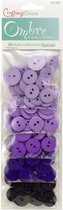 Knopen - Paars - Buttons ombre x90 assortment purple