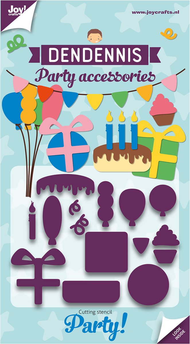 Joy!Crafts Snijstencil - Dendennis Party Feestaccessoires