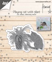 Joy!Crafts • Cut- embos- debosstencil Playing cat