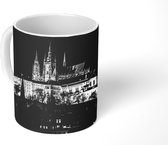 Mok - Kasteel in Praag - zwart wit - 350 ML - Beker