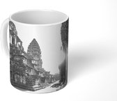 Mok - Zonsopgang boven Angkor Wat - zwart wit - 350 ML - Beker
