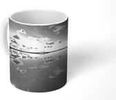 Mok - Estland - Natuur - Zwart - Wit - 350 ML - Beker