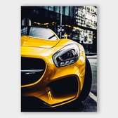 Poster Yellow AMG - Papier - 40x50 cm - Meerdere Afmetingen & Prijzen | Wanddecoratie - Interieur - Art - Wonen - Schilderij - Kunst
