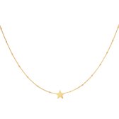 RVS ketting ster - Yehwang - Ketting - One size - Goud