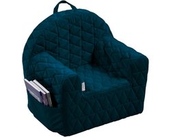 Product: Albero Mio Velvet Navy Kinderfauteuil, van het merk Albero Mio