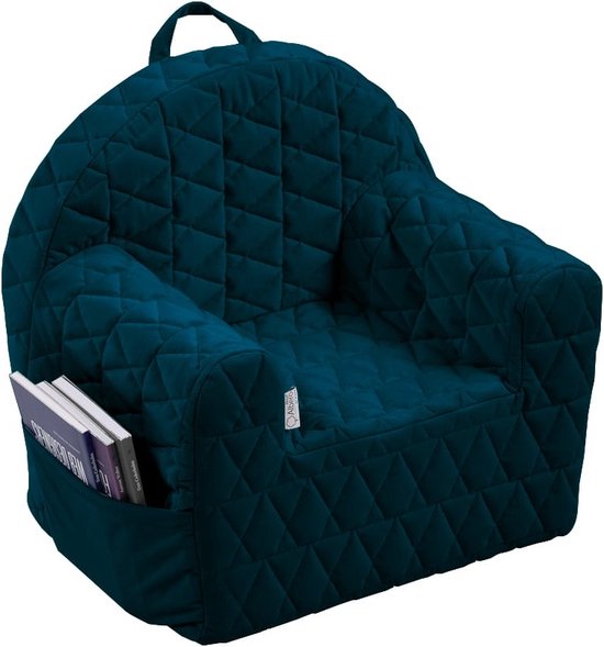 Foto: Albero mio velvet navy kinderfauteuil