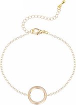24/7 Jewelry Collection Cirkel Armband - Open - Glanzend - Goudkleurig