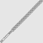 Mr. Lacy - Schoenveters - Ropies rond - grijs/wit - veterlengte 130 cm
