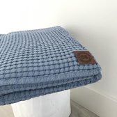 blauwe plaid - Amie - 150x200