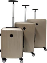 SB Travelbags 3 delige Trolley Champagne