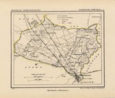 Historische kaart, plattegrond van gemeente Woensel c.a. in Noord Brabant uit 1867