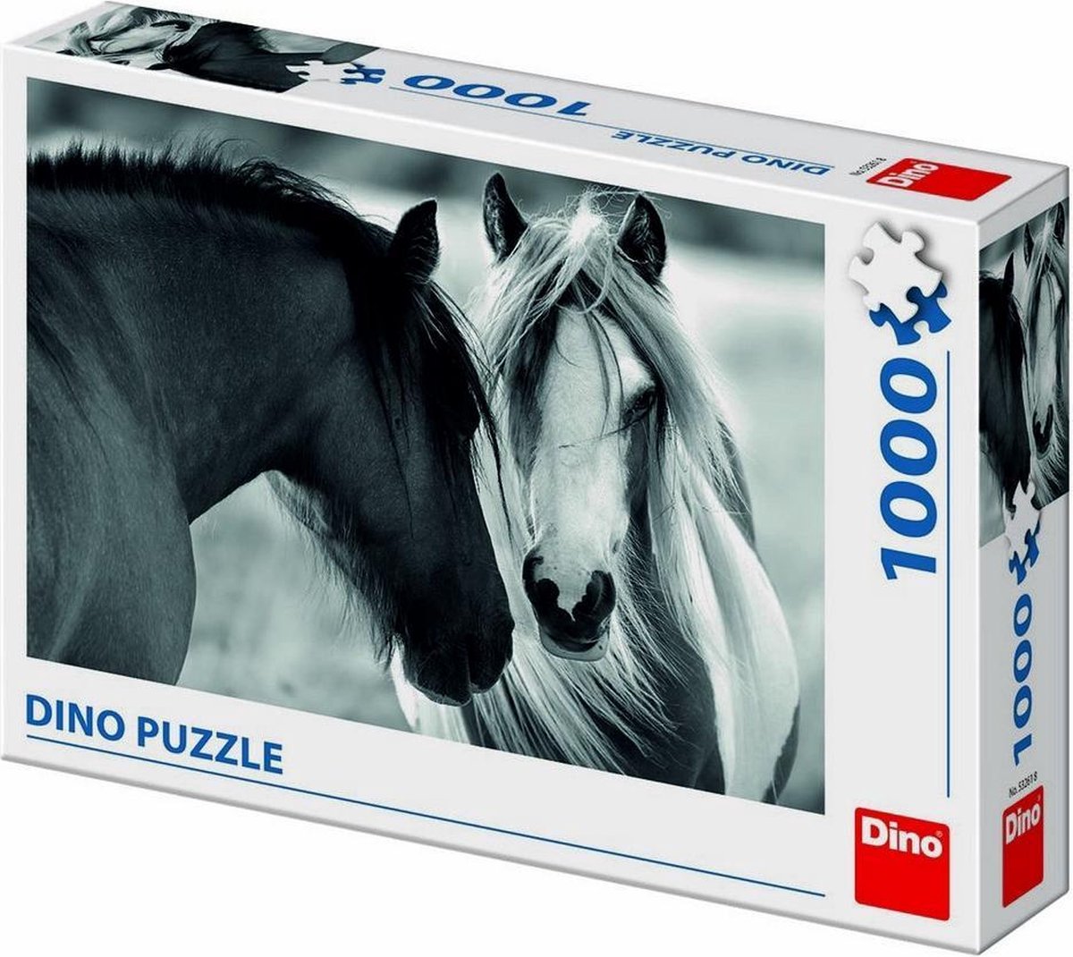 Puzzel Paarden Zwart-Wit - Legpuzzel van 1000 stukjes | bol