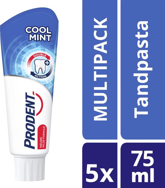 Pelmel Kracht Steen Prodent Coolmint Tandenpasta - 5 x 75 ml - Voordeelverpakking | bol.com