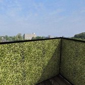 Villa Madelief | Balkonscherm groene haag | 300x90cm | Enkelzijdig | Balkondoek