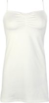 RJ Bodywear Pure Color dames jurk (1-pack) - onderjurk met verstelbare bandjes - ivoor - Maat: M