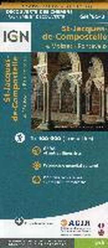 Omslag van St-Jacques de Compostelle. Moissac-Roncevaux. Découverte des chemins 1:100.000