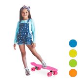 relaxdays skateboard kinderen 22 inch - ABEC 7 - pennyboard - aluminium trucks - carver oranje