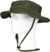 Bush/ranger hoed groen met geheim vakje voor volwassenen - Bush hoeden MOLLE - Outdoor hoeden voor dames/heren 59 cm