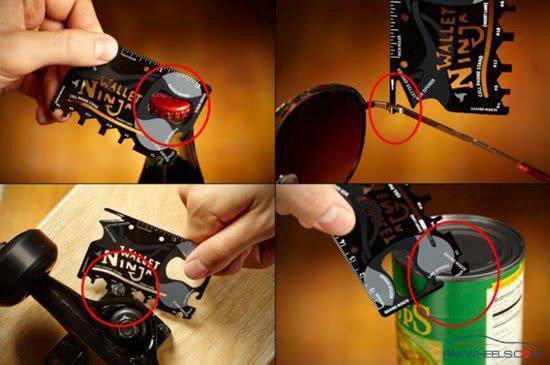 Wallet Ninja Multitool Card - 18 tools - voor in je portemonnee