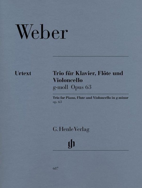 Foto: Trio f r klavier fl te und violoncello in g moll op 63