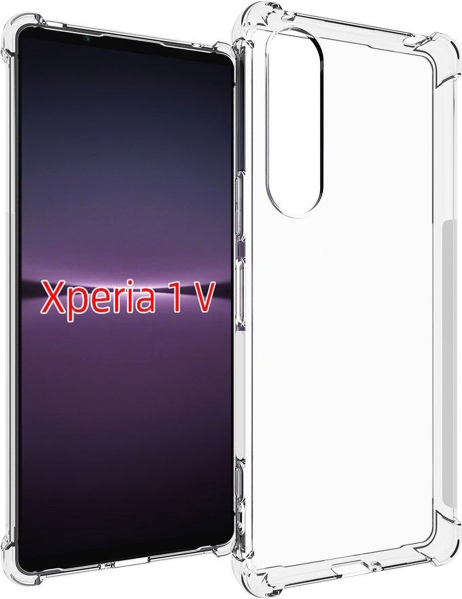 Mobigear Doorzichtig Hoesje geschikt voor Sony Xperia 1 V Telefoonhoesje Flexibel TPU | Mobigear Basics Backcover | Doorzichtig Telefoonhoesje Xperia 1 V | Xperia 1 V Case | Back Cover - Transparant