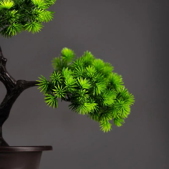 Shirakashi Bonsai x3 kunstboom op voet 80cm | Maxifleur kunstplanten