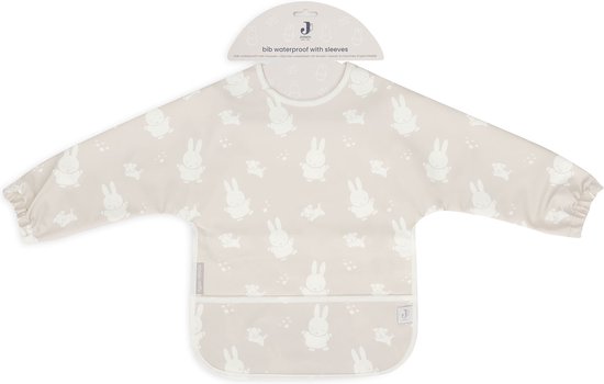 Jollein x Nijntje Slab Waterproof Met Mouw Miffy&Snuffy - Nougat van Jollein — afbeelding 5