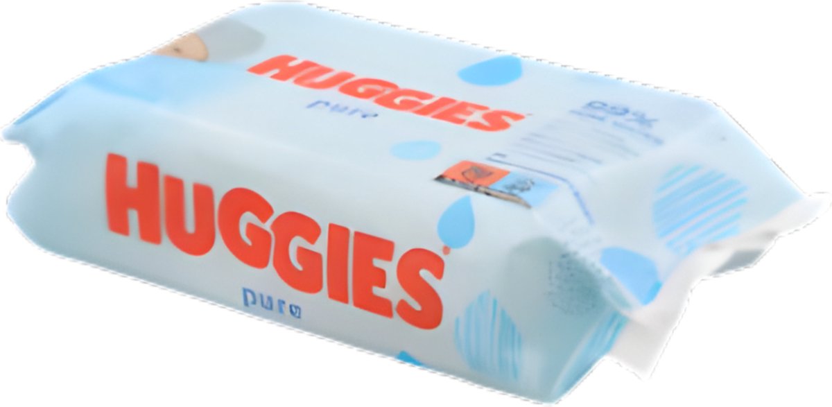 Lingettes Huggies Pure Baby 20 x 56 pièces : douces et Puur pour la peau  sensible de bébé