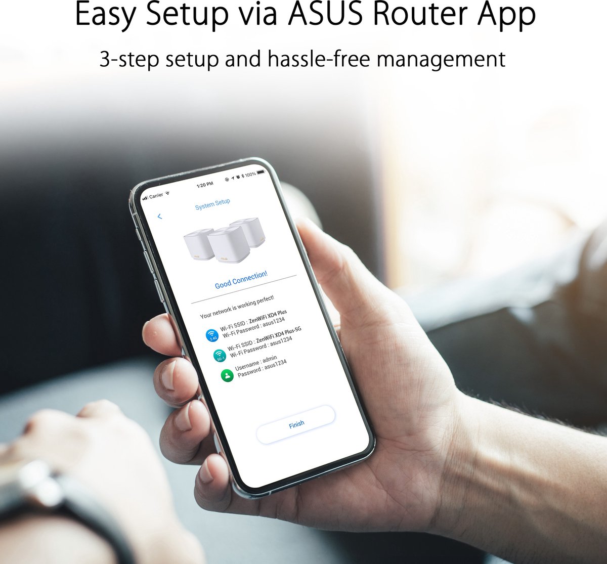 ASUS ZenWiFi XD4 Plus - Mesh Wifi - WiFi Versterker - Zwart - 2-pack - Wandmontage – foto 3