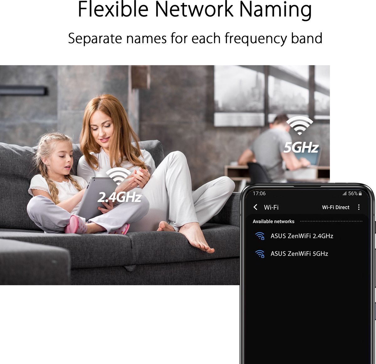 ASUS ZenWiFi XD4 Plus - AiMesh - Mesh Wifi - Zwart - 3-pack - Wandmontage – foto 4