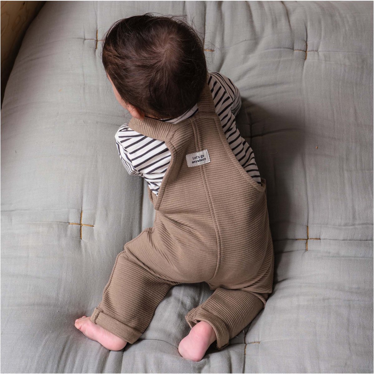 Prenatal Tuinbroek Baby Maat 62 Baby Broek Baby Kleding Jongens Meisjes Taupe. bol
