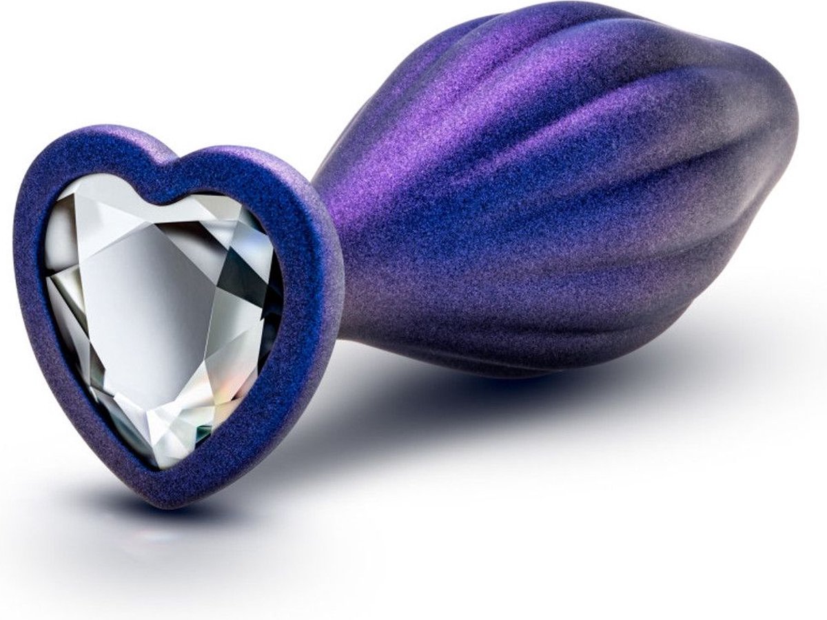 Goedkoopste Anal Adventures Matrix - Wavy Bling Anaal Plug - Sapphire