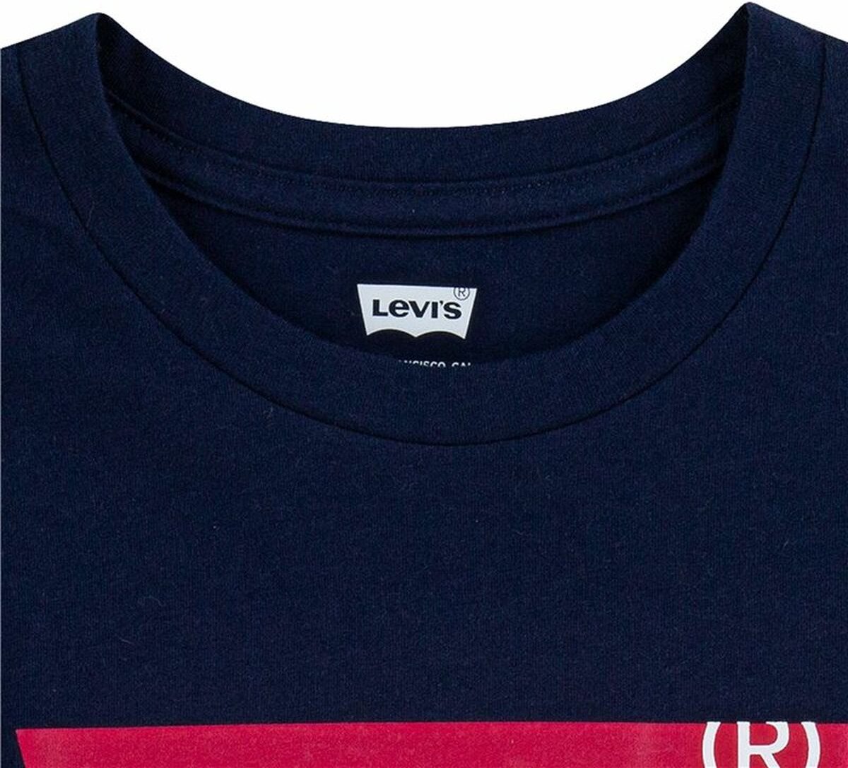 T-Shirt met Korte Mouwen voor kinderen Levi's Batwing Donkerblauw