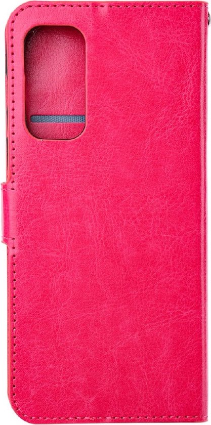 Coque adaptée pour Xiaomi Redmi Note 12 4G | Coque livre | Couverture de livre avec porte-cartes | Étui portefeuille avec porte-cartes | Rose