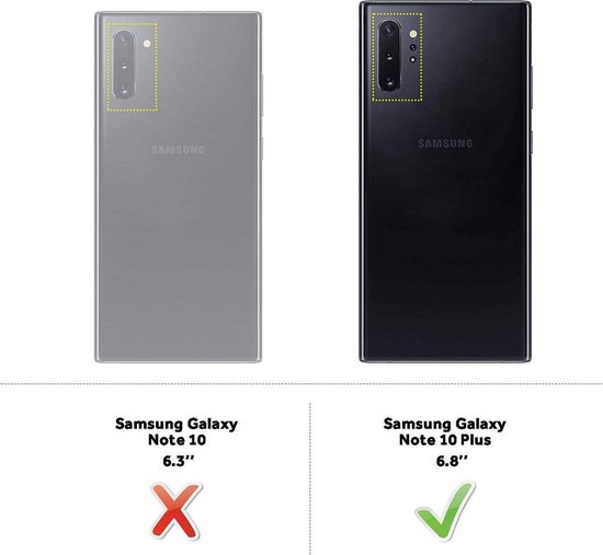 Coque LuxeBass adaptée pour Samsung Galaxy Note 10 Plus - Anti- Scratch - Coque en silicone - Plastique - Coque souple - Zwart