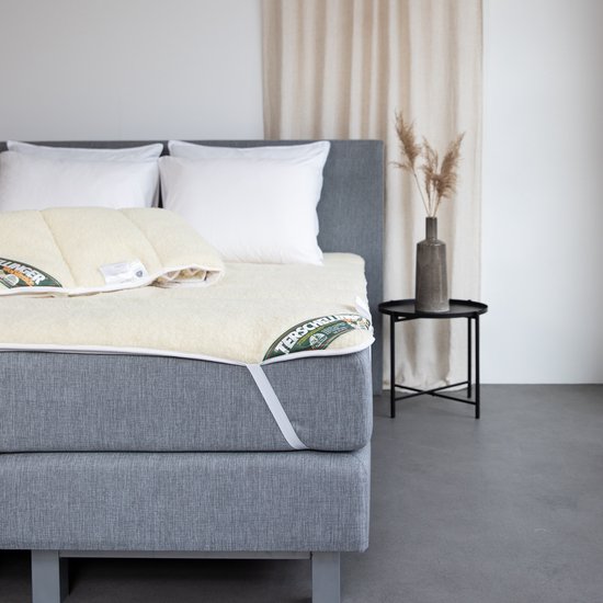 Terschellinger Wollen onderdeken |100% IWS Zuiver Scheer wollen topper |Puur Natuur topdek - 90x210 cm 1 persoons (Extra Lang) van Terschellinger — afbeelding 5