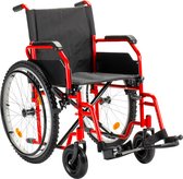 Sky Offroad rolstoel met luchtbanden - Mountainbike banden - Rood - Inklapbaar / opvouwbaar - Zitbreedte 46 cm