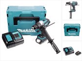 Makita DHP 458 SA1J accu klopboormachine 18 V 91 Nm + 1x oplaadbare accu 2.0 Ah + lader + Makpac