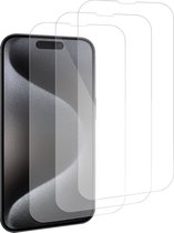 3x Geschikt voor iPhone 15 Pro Screenprotector - Beschermglas - GuardCover