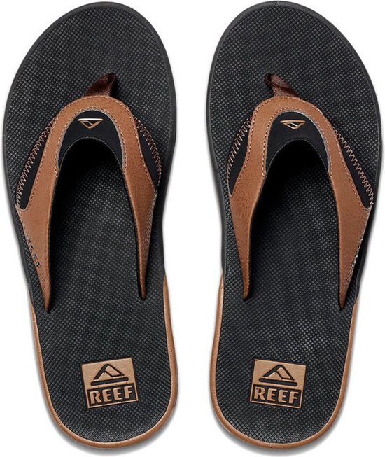 Reef Fanning Slippers - Heren - Zwart - Maat 47