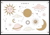 Poster Moon - Kinderkamer poster - Babykamer poster - Kinderkamer decoratie - 40x30 cm - Exclusief lijst - WALLLL