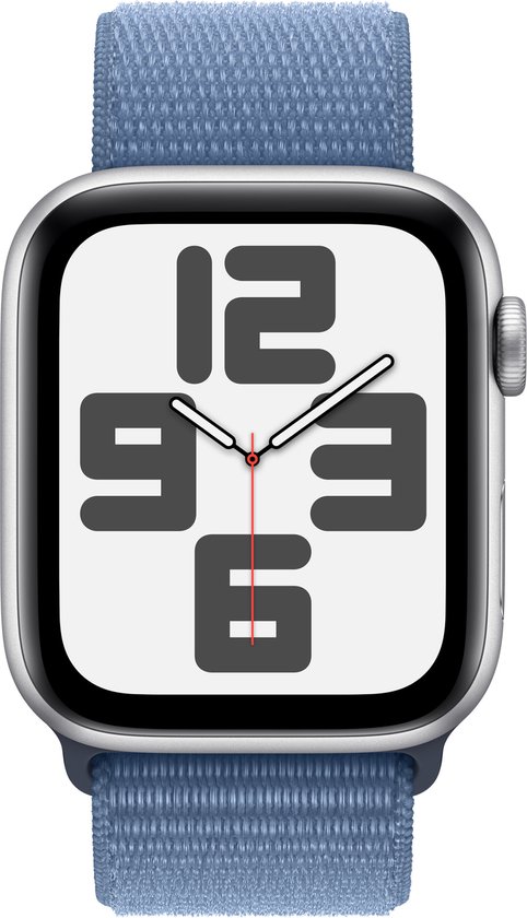 Apple Watch SE 44mm 4G – Sport loop – Zilver