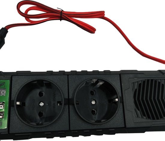 EcoLine - Omvormer 12V Naar 220V / 230V - 1000w Vermogen - Zuivere