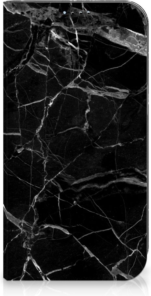 iPhone 15 Standcase Marmer Zwart - Origineel Cadeau Vader