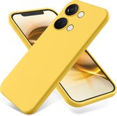 Mobigear Hoesje geschikt voor OnePlus Nord 3 Telefoonhoesje Flexibel TPU | Mobigear Colors Backcover | Nord 3 Case | Back Cover - Geel